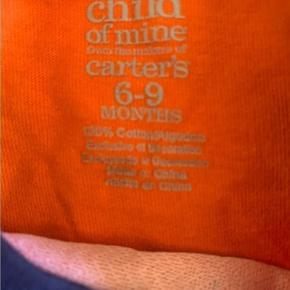 Carters Mr Fix It Repair My Dad Can Fix Anything Orange Short Sleeve Shirt